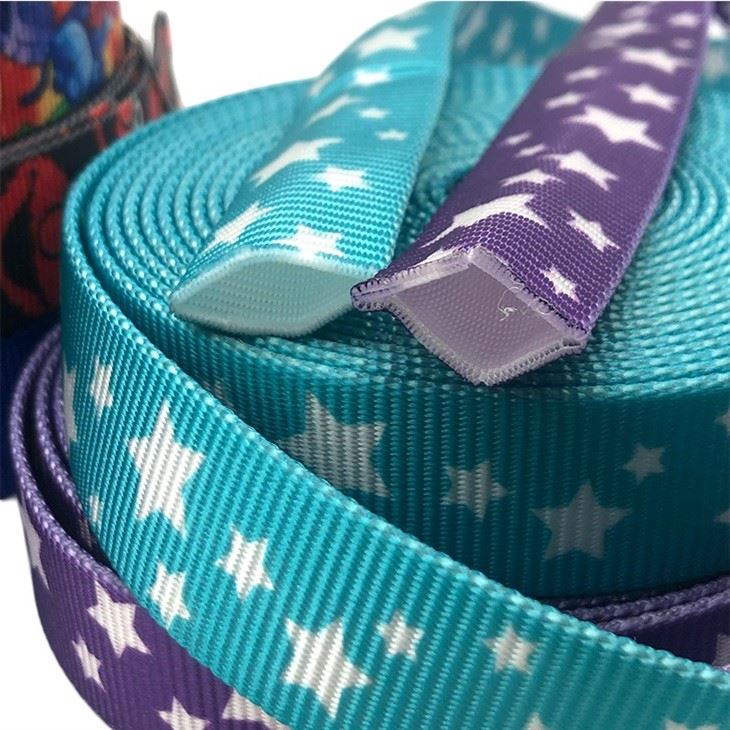 1 tommu pípulaga prentuð pólýester webbing