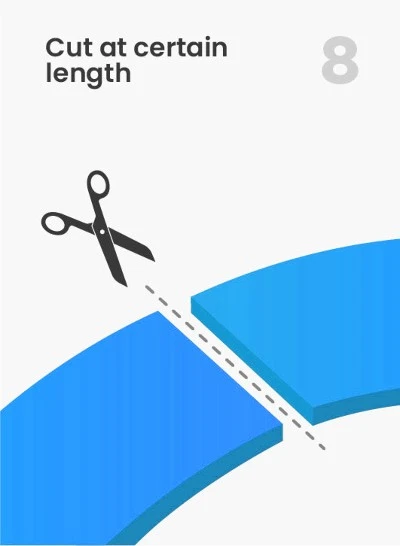 Custom cutting length Custom cutting length